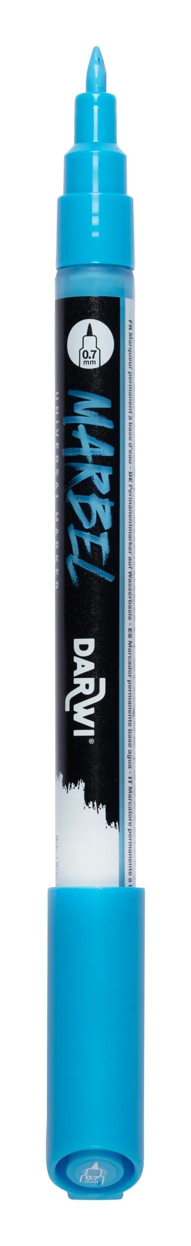 MARBEL Universal Point Point Marker Extra Fine 0.7mm - Blue 215 (Pack x6)