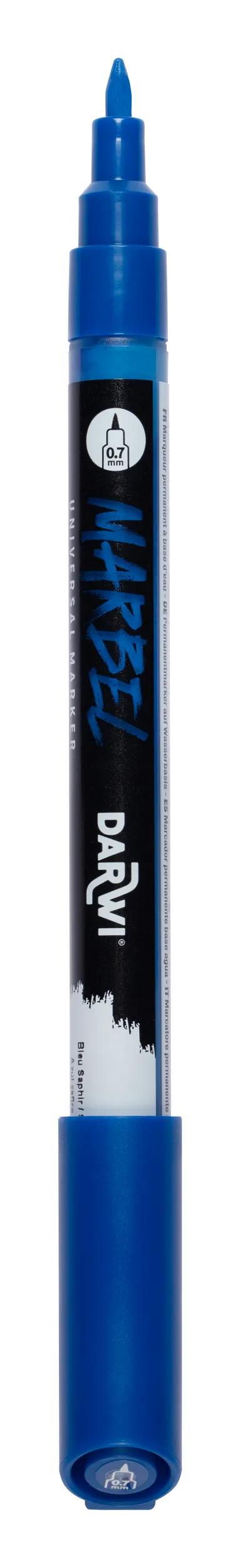 MARBEL Universal Point Marker Extra Fine 0.7mm - Sapphire blue 258 (Pack x6)