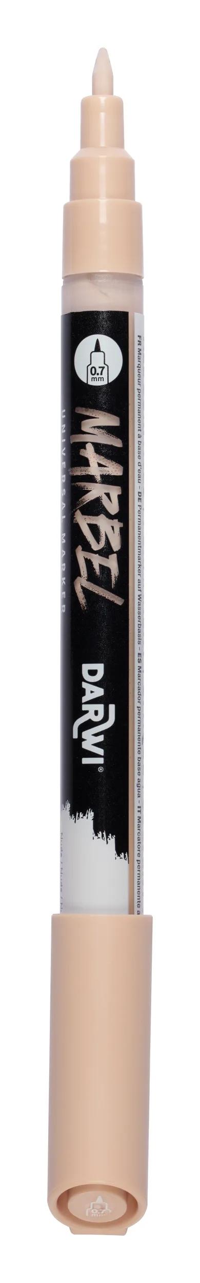MARBEL Universal Point Marker Extra Fine 0.7mm - Nude 425 (Pack x6)