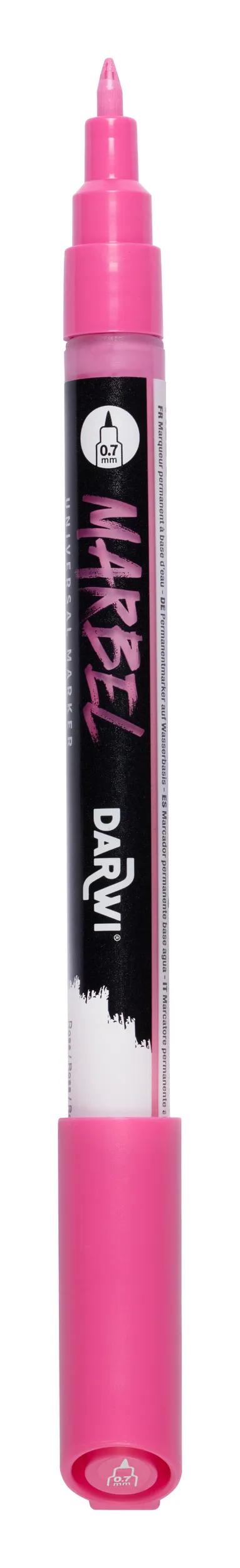 MARBEL Universal Point Marker Extra Fine 0.7mm - Pink 475 (Pack x6)