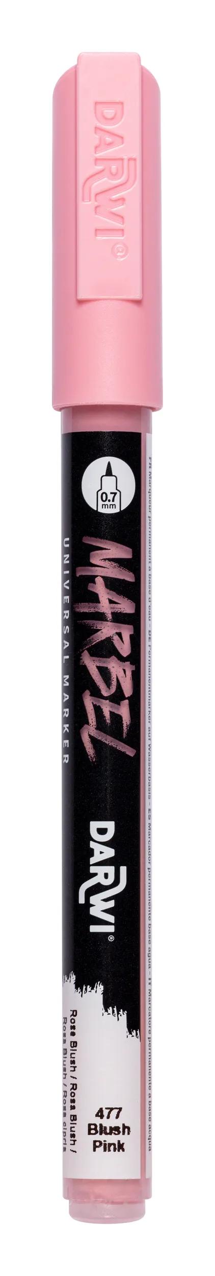 MARBEL Universal Point Marker Extra Fine 0.7mm - Pink blush 477 (Pack x6)