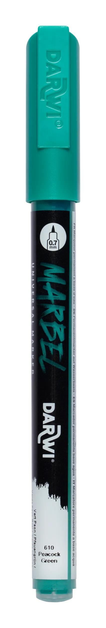 MARBEL Universal Point Marker Extra Fine 0.7mm - Peacock green 610 (Pack x6)