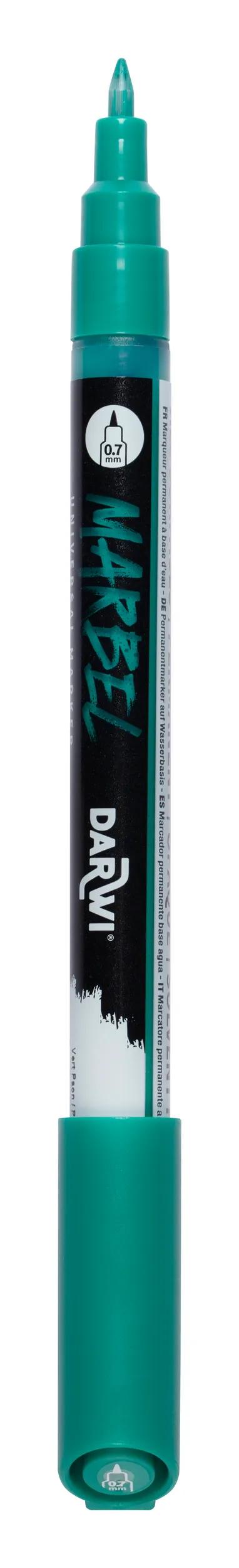 MARBEL Universal Point Marker Extra Fine 0.7mm - Peacock green 610 (Pack x6)
