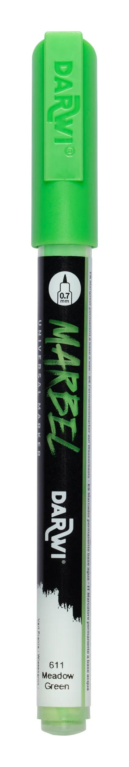MARBEL Universal Point Marker Extra Fine 0.7mm - Green meadow 611 (Pack x6)