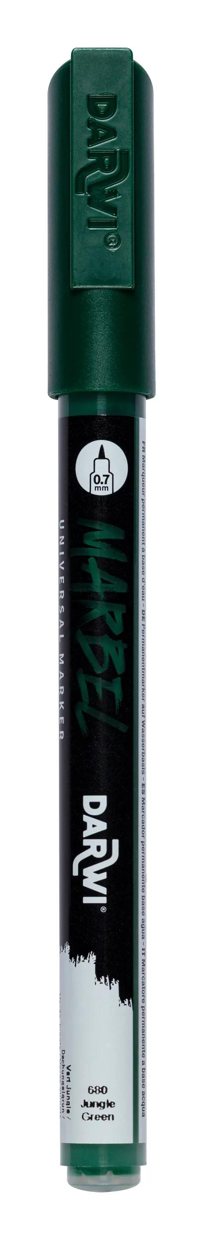 MARBEL Universal Point Point Marker Extra Fine 0.7mm - jungle green 680 (Pack x6)
