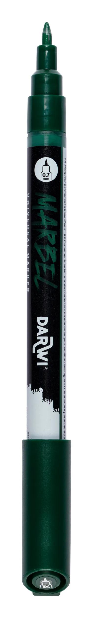 MARBEL Universal Point Point Marker Extra Fine 0.7mm - jungle green 680 (Pack x6)