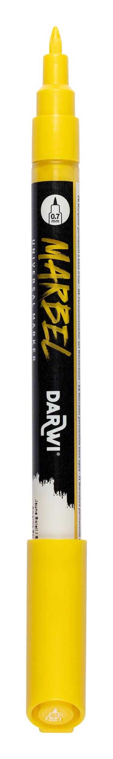 MARBEL Universal Point Point Marker Extra Fine 0.7mm - Sun yellow 720 (Pack x6)