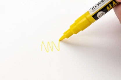 MARBEL Universal Point Marker Extra Fine 0.7mm - Giallo solare (Pacchetto x6)