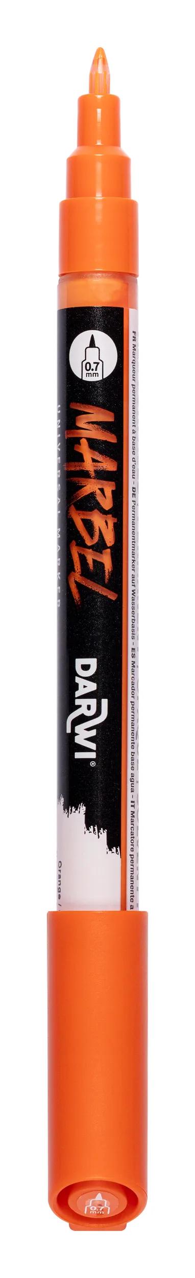 MARBEL Universal Point Marker Extra Fine 0.7mm - Orange 752 (Pack x6)