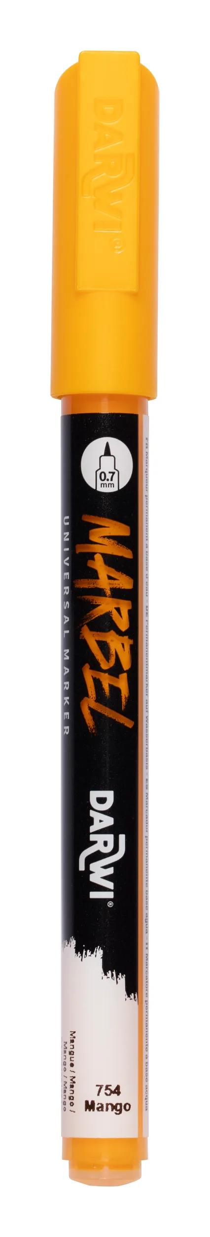 MARBEL Universal Point Marker Extra Fine 0.7mm - Mango 754 (Pack x6)