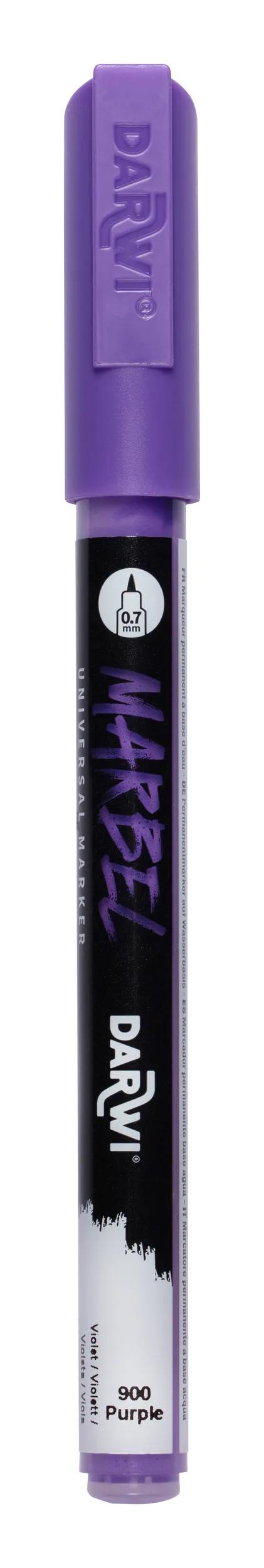 MARBEL Universal Marker Pointe Pointue Extra Fine 0.7mm - Violet 900 (Pack x6)