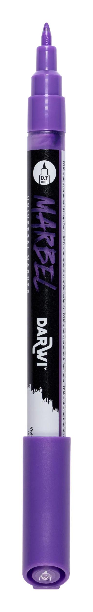 MARBEL Universal Marker Pointe Pointue Extra Fine 0.7mm - Violet 900 (Pack x6)