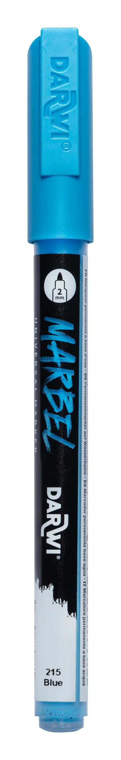 MARBEL Universal Marker Pointe Conique Fine 2mm - Blue 215 (Pack x6)