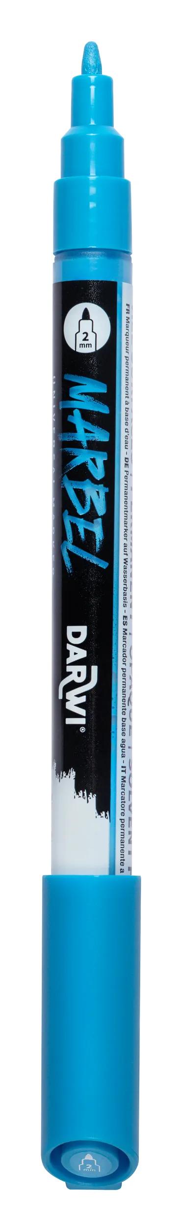 MARBEL Universal Marker Pointe Conique Fine 2mm - Blue 215 (Pack x6)