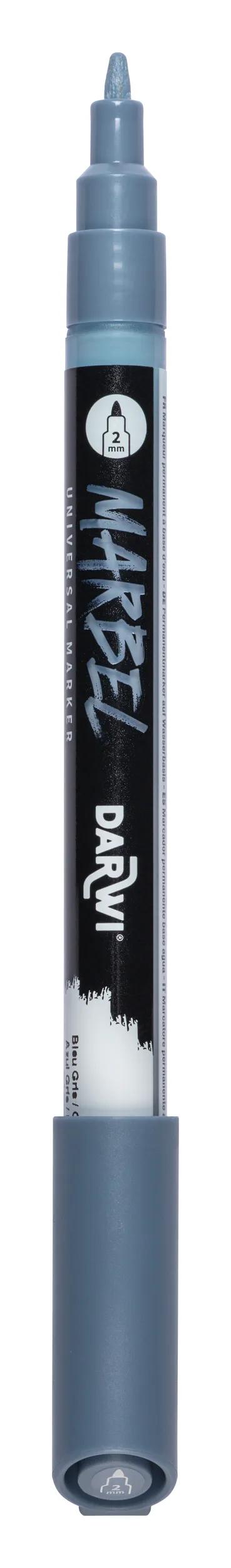 MARBEL Universal Marker Pointe Conique Fine 2mm - Grey Blue 223 (Pack x6)