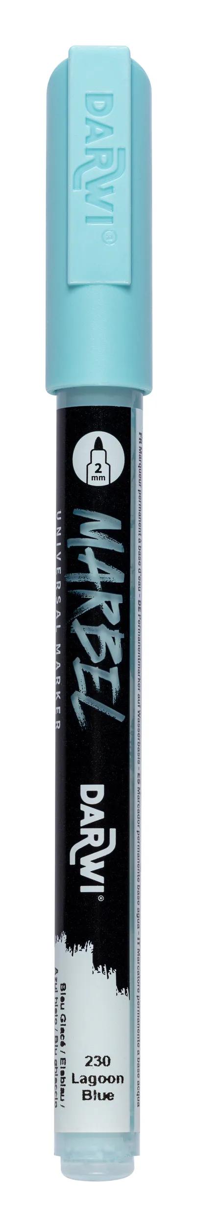 MARBEL Universal Marker Pointe Conique Fine 2mm - Ice Blue 230 (Pack x6)