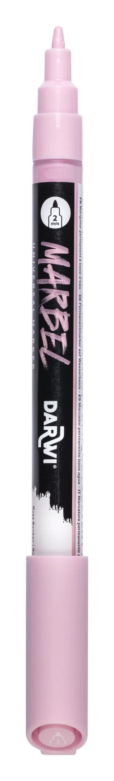 MARBEL Universal Marker Pointe Conique Fine 2mm - Rose bonbon 476 (Pack x6)