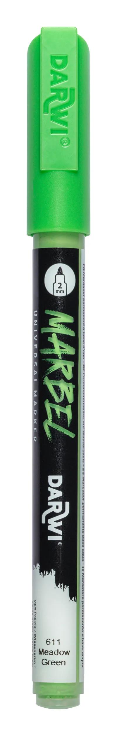 MARBEL Universal Marker Pointe Conique Fine 2mm - Green meadow 611 (Pack x6)
