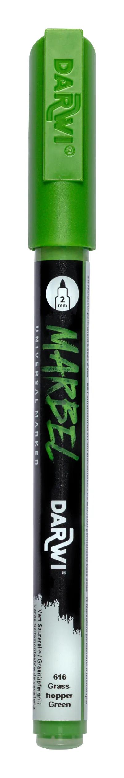 MARBEL Universal Marker Pointe Conique Fine 2mm - Grasshopper green 616 (Pack x6)