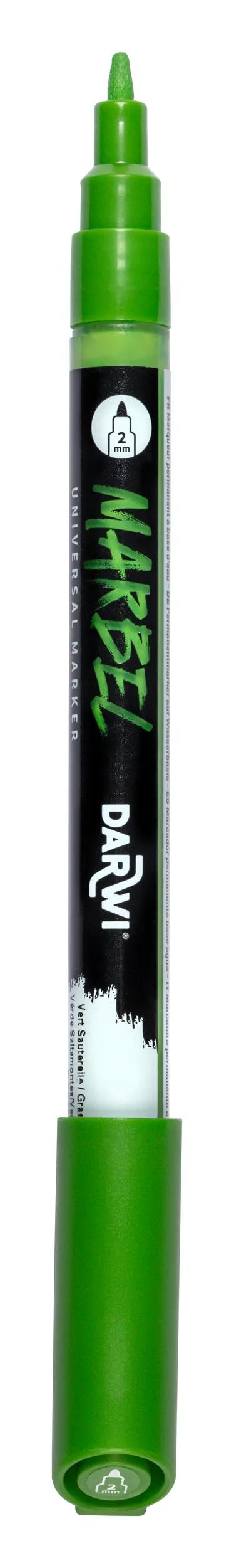 MARBEL Universal Marker Pointe Conique Fine 2mm - Grasshopper green 616 (Pack x6)