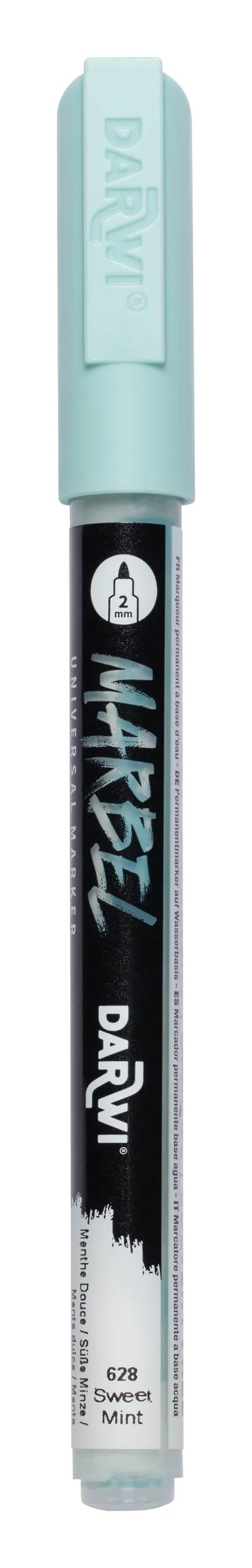 MARBEL Universal Marker Pointe Conique Fine 2mm - Soft Mint 628 (Pack x6)