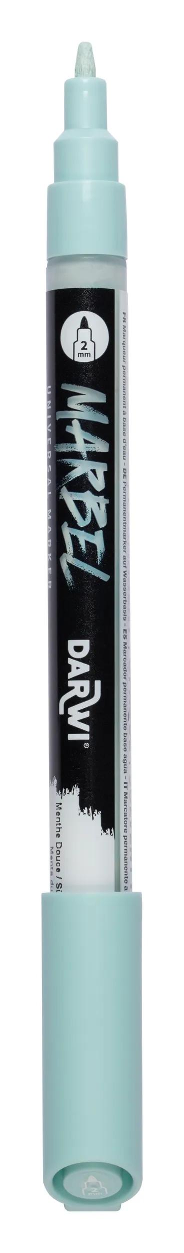 MARBEL Universal Marker Pointe Conique Fine 2mm - Soft Mint 628 (Pack x6)