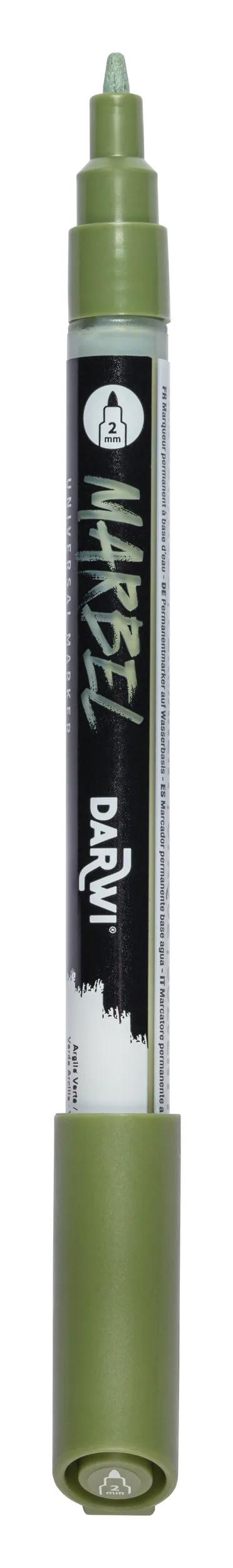 MARBEL Universal Marker Pointe Conique Fine 2mm - Green Clay 636 (Pack x6)