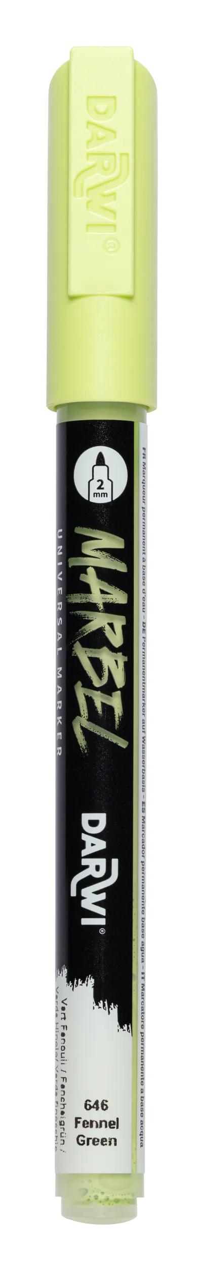 MARBEL Universal Marker Pointe Conique Fine 2mm - Fennel green 646 (Pack x6)