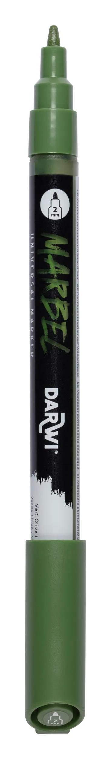 MARBEL Universal Marker Pointe Conique Fine 2mm - Olive green 685 (Pack x6)