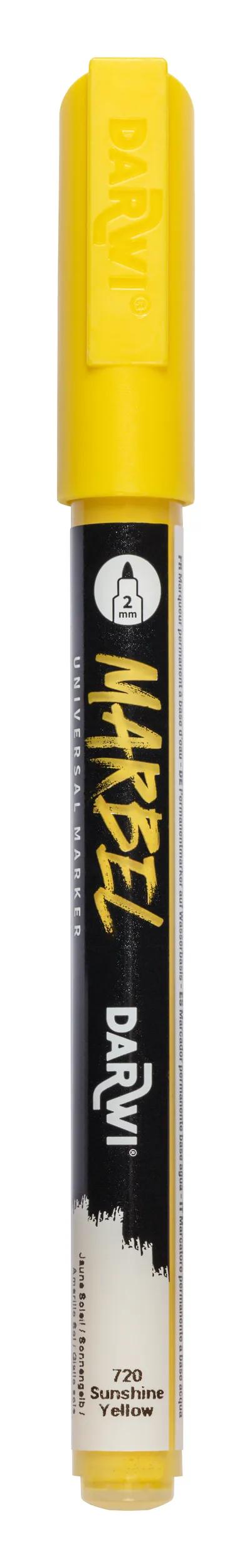 MARBEL Universal Pointe Conique Fine 2mm marker - yellow sun 720 (Pack x6)