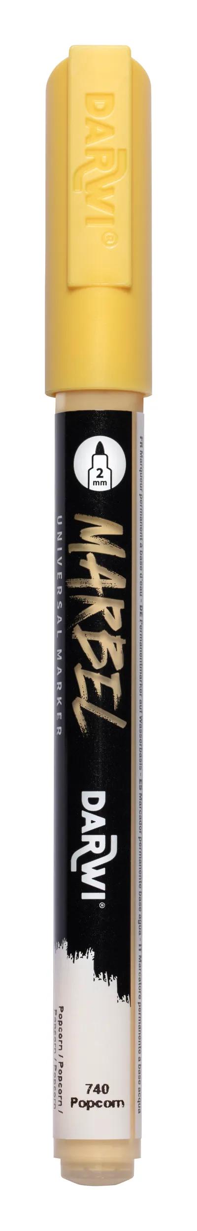 MARBEL Universal Marker Pointe Conique Fine 2mm - Popcorn 740 (Pack x6)