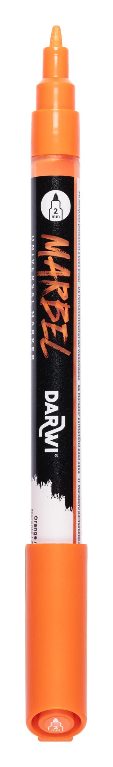 MARBEL Universal Marker Pointe Conique Fine 2mm - Orange 752 (Pack x6)
