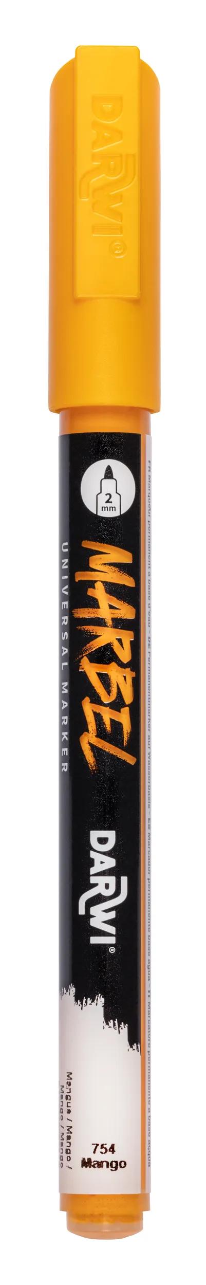 MARBEL Universal Marker Pointe Conique Fine 2mm - Mango 754 (Pack x6)