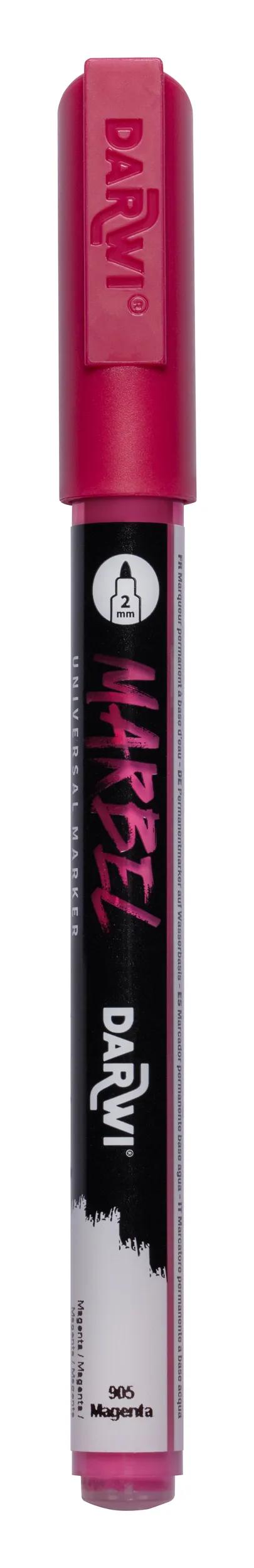 MARBEL Universal Marker Pointe Conique Fine 2mm - Magenta 905 (Pack x6)