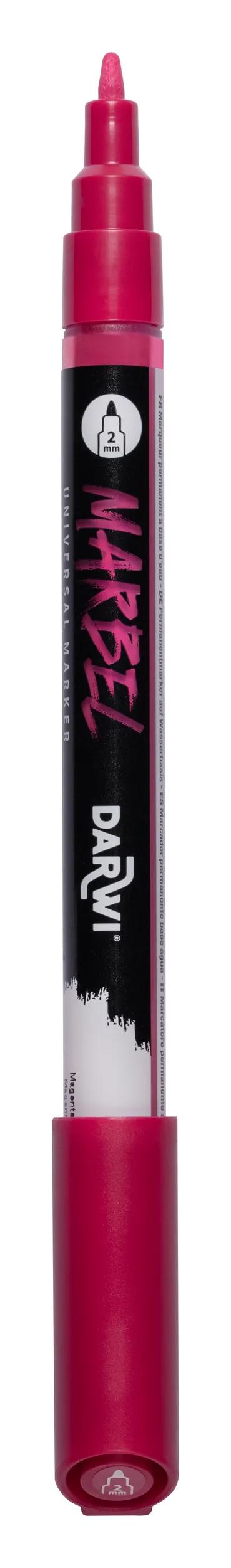 MARBEL Universal Marker Pointe Conique Fine 2mm - Magenta 905 (Pack x6)