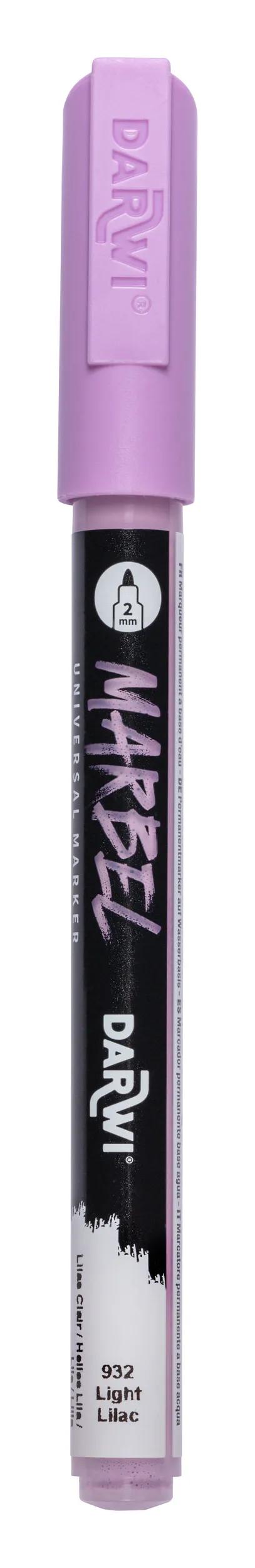 MARBEL Universal Marker Pointe Conique Fine 2mm - Light Lilac 932 (Pack x6)