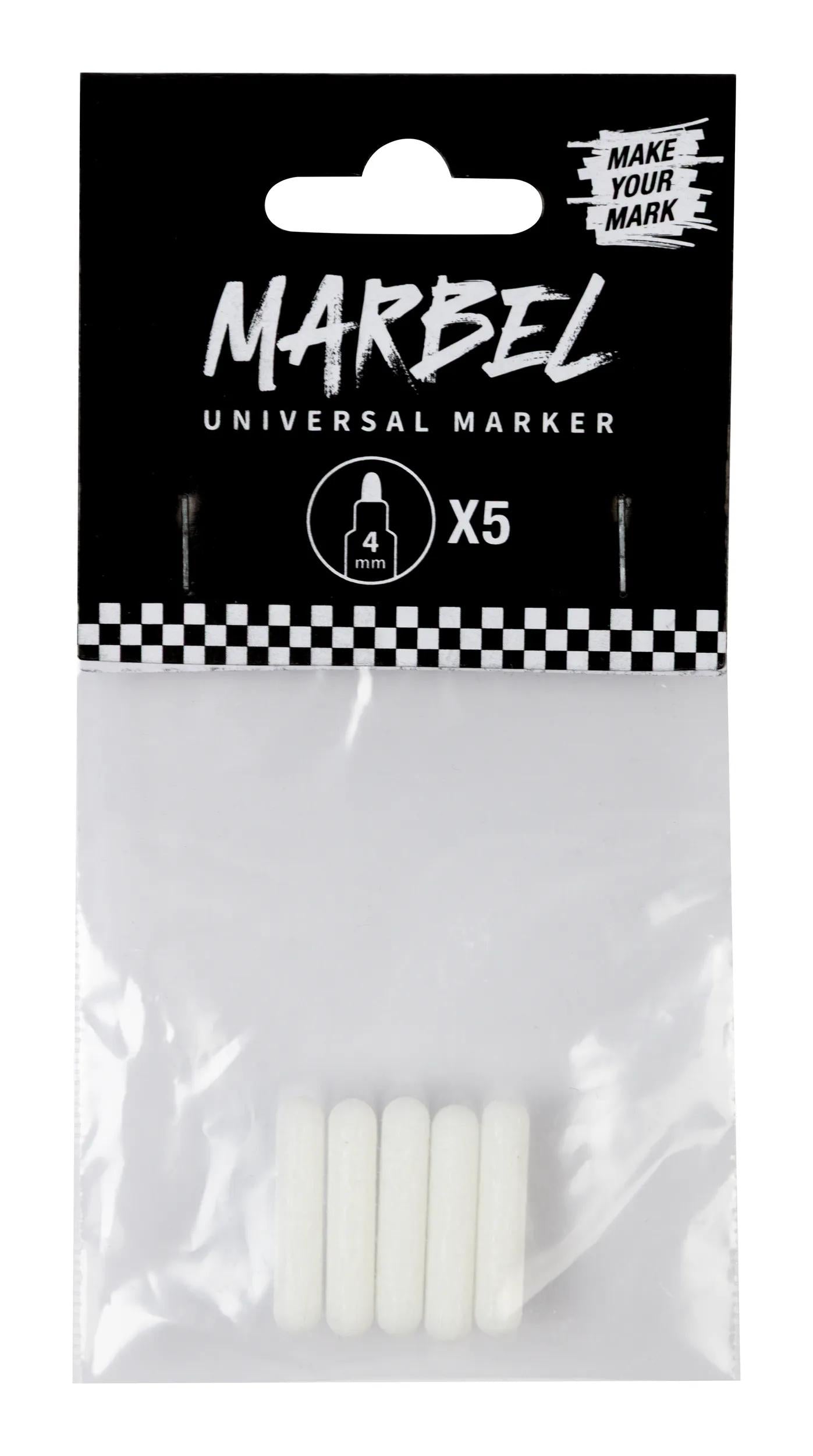 MARBEL Replacement tips 4mm markers (5 pieces) (Pack x5)