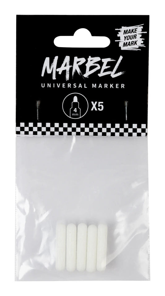 MARBEL Replacement tips 4mm markers (5 pieces) (Pack x5)