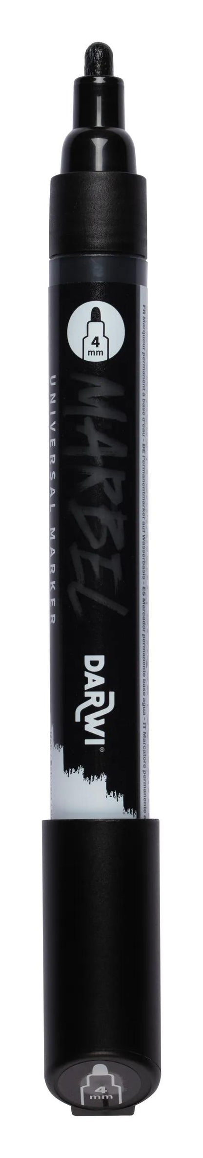 MARBEL Universal Pointe Ronde Medium 4mm marker - Black 100 (Pack x6)