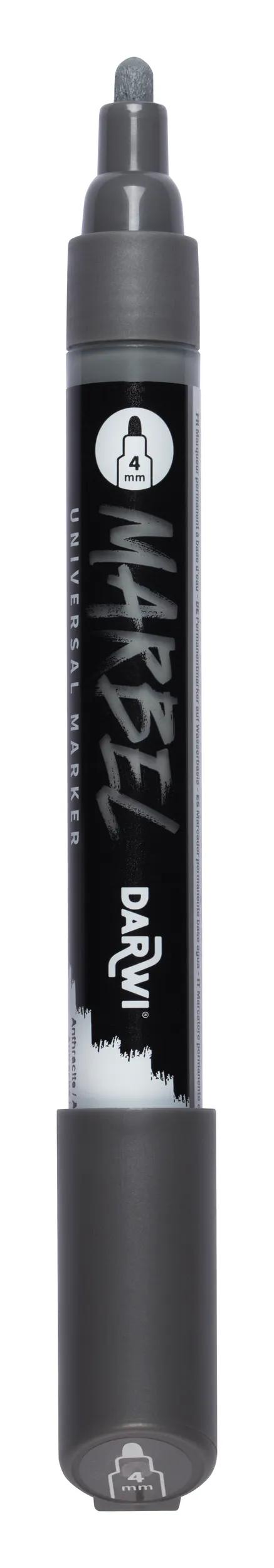 MARBEL Universal Point Round Marker Medium 4mm - Anthracite 158 (Pack x6)