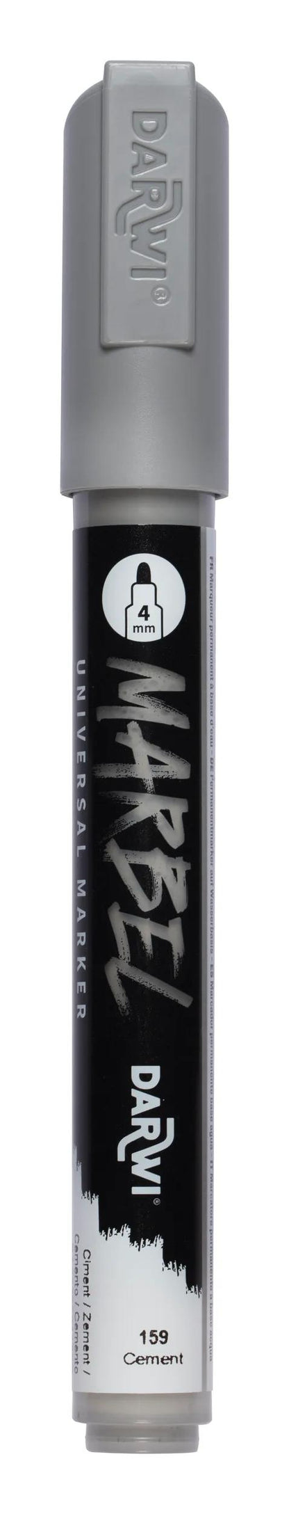 MARBEL Universal Point Round Marker Medium 4mm - Cement 159 (Pack x6)