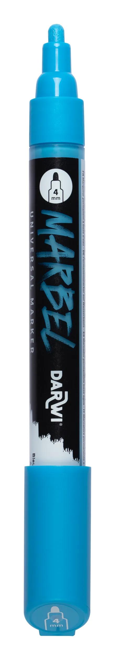 MARBEL Universal Point Round Marker Medium 4mm - Blue 215 (Pack x6)