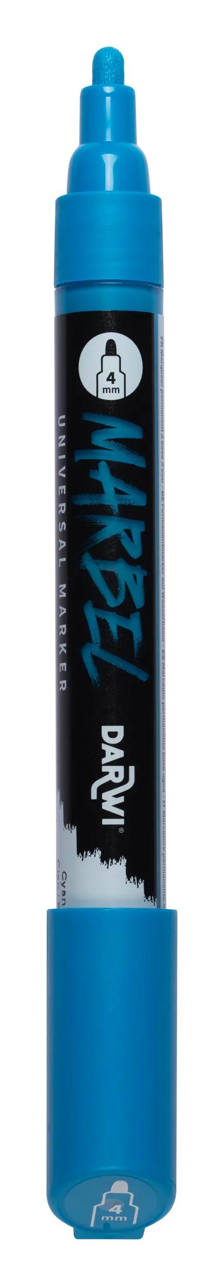 MARBEL Universal Pointe Ronde Medium 4mm marker - Cyan 246 (Pack x6)