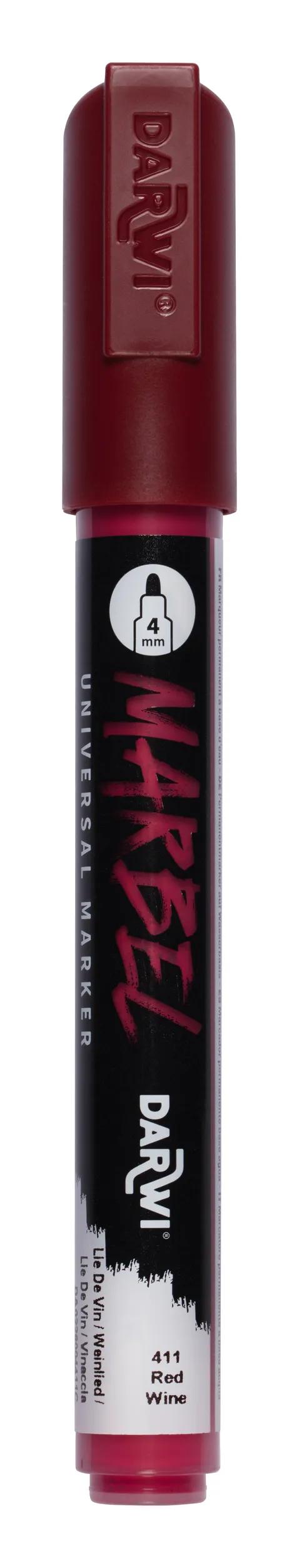 MARBEL Universal Point Round Marker Medium 4mm - Wine honey 411 (Pack x6)