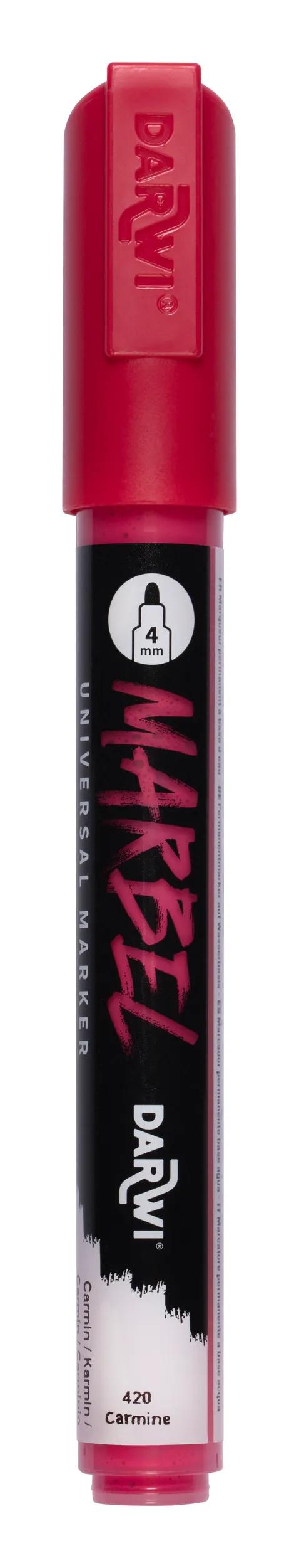 MARBEL Universal Pointe Ronde Medium 4mm marker - Carmin 420 (Pack x6)