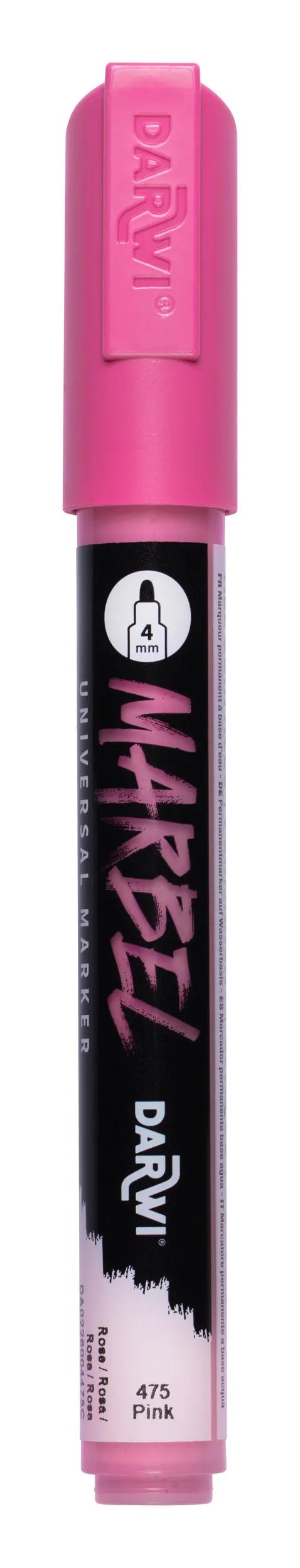 MARBEL Universal Pointe Ronde Medium 4mm marker - Pink 475 (Pack x6)