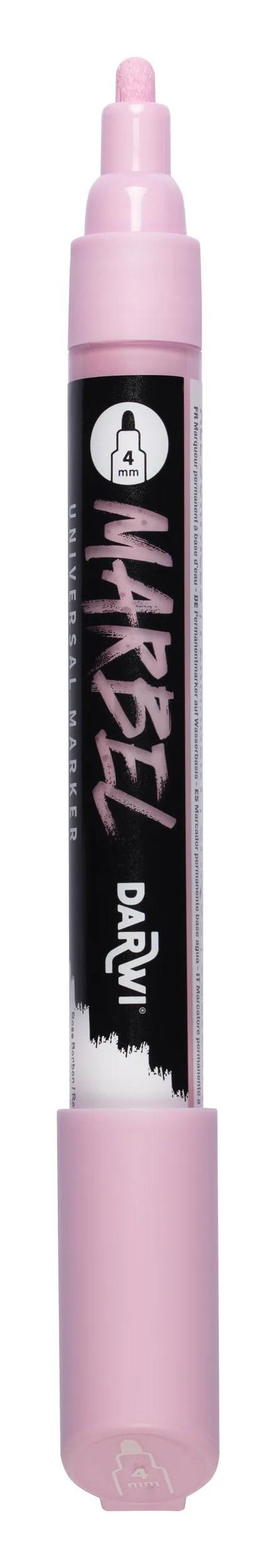 MARBEL Universal Pointe Ronde Medium 4mm Marker - Rose Bonbon (Paket x6)