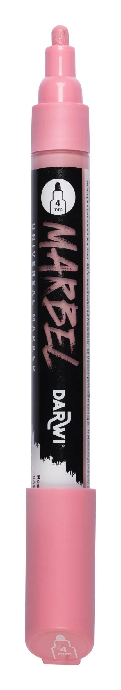MARBEL Universal Marker Point Round Medium 4mm - Blush rosa (Pacchetto x6)