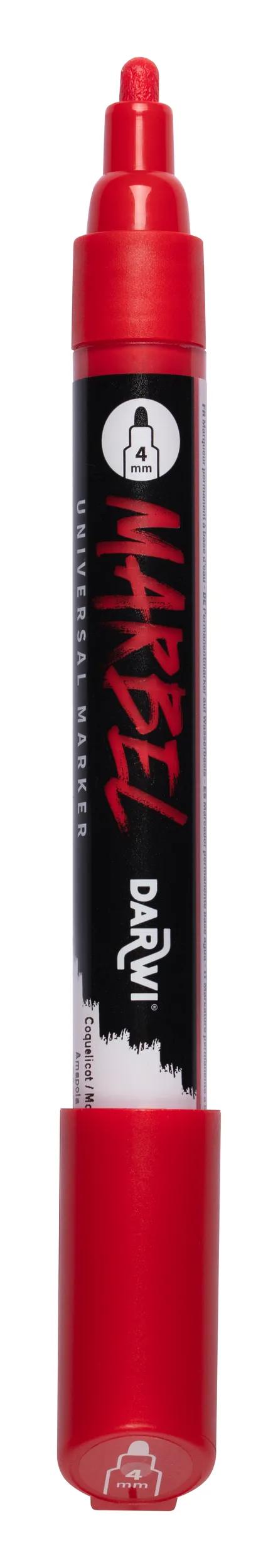 MARBEL Universal Marker Point Round Medium 4mm - Coquelicot 480 (Pack x6)