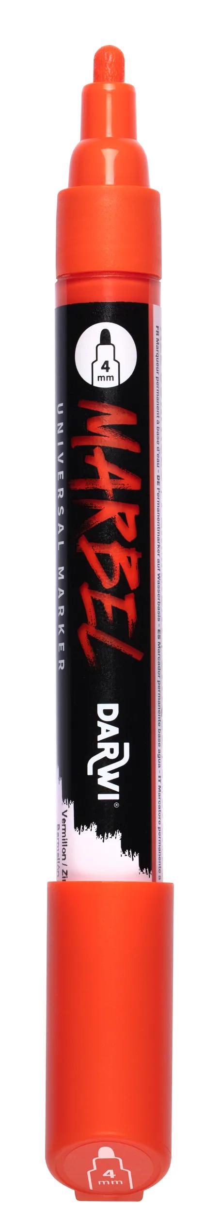 MARBEL Universal Pointe Ronde Medium 4mm marker - vermillon 490 (Pack x6)